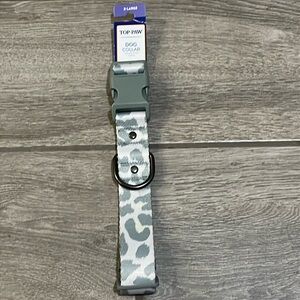 Dog Collar TOP-PAW with grey animal print size XL NWT
